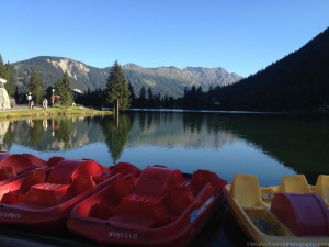 Paddle boats on Lac du Champex