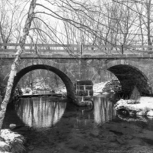 Park, Places, Seasons, Winter, bridge, times of year