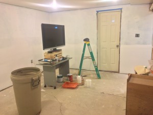 Pain Cave Remodel - Primered 1