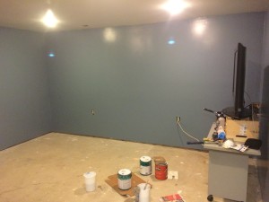 Pain Cave Remodel - Painted 1