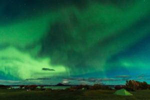 Europe, Iceland, Lake Myvatn., Travel, aurora borealis, northern lights